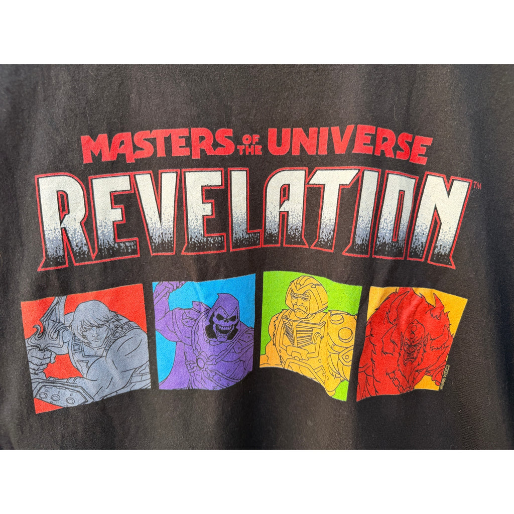 Masters of the Universe Revelation Graphic T Shirt Mens Large Black Mattel Tee