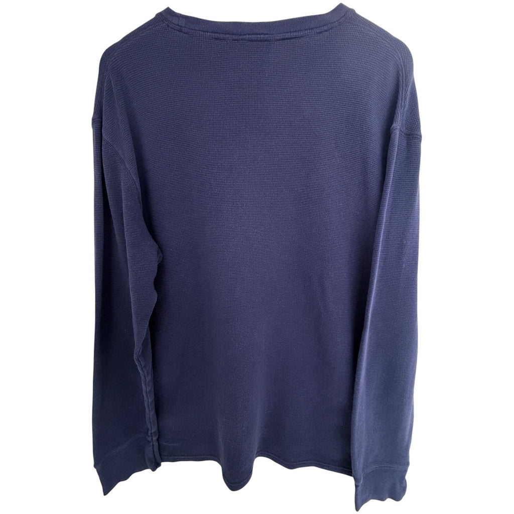 Polo Ralph Lauren Sleepwear Thermal Shirt Mens Large Navy Waffle Knit Top