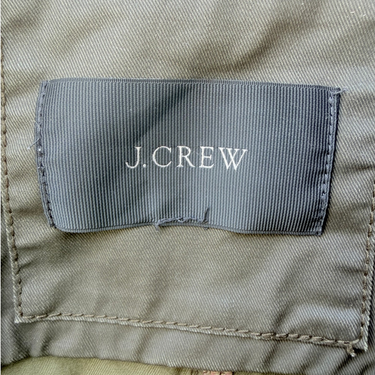 J Crew Womens Small Olive Green Utility Jacket Military Field Cotton