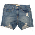 Levi's Women's Mid Length Distressed Denim Shorts 30 product image