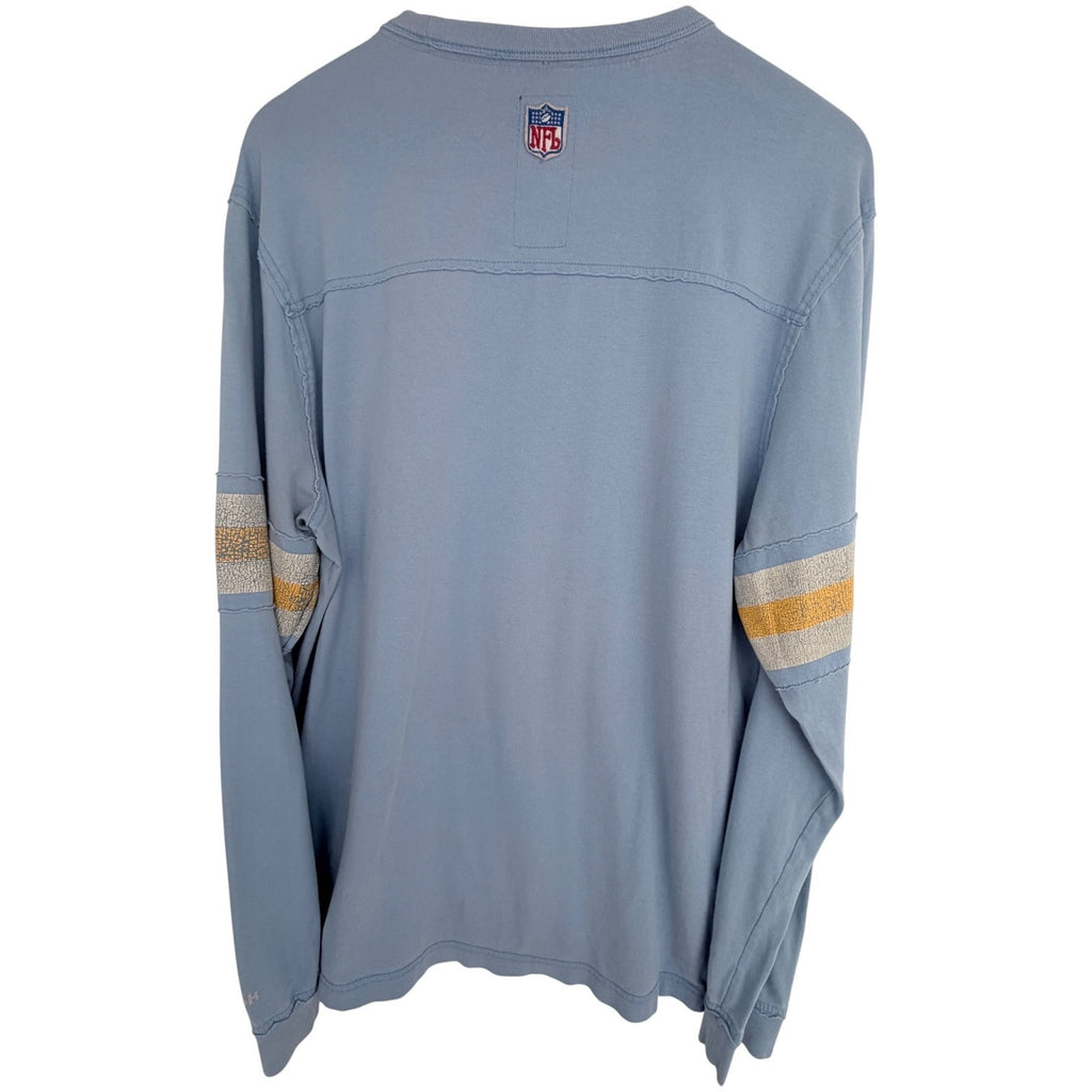 Reebok Vintage San Diego Chargers Crop Sweatshirt Mens Large Blue NFL