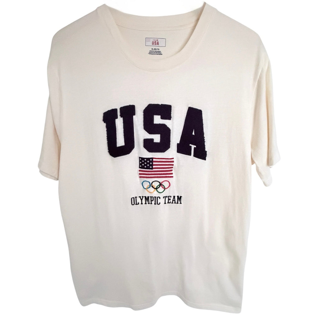 Team USA Olympic Team Graphic T Shirt White Mens XL