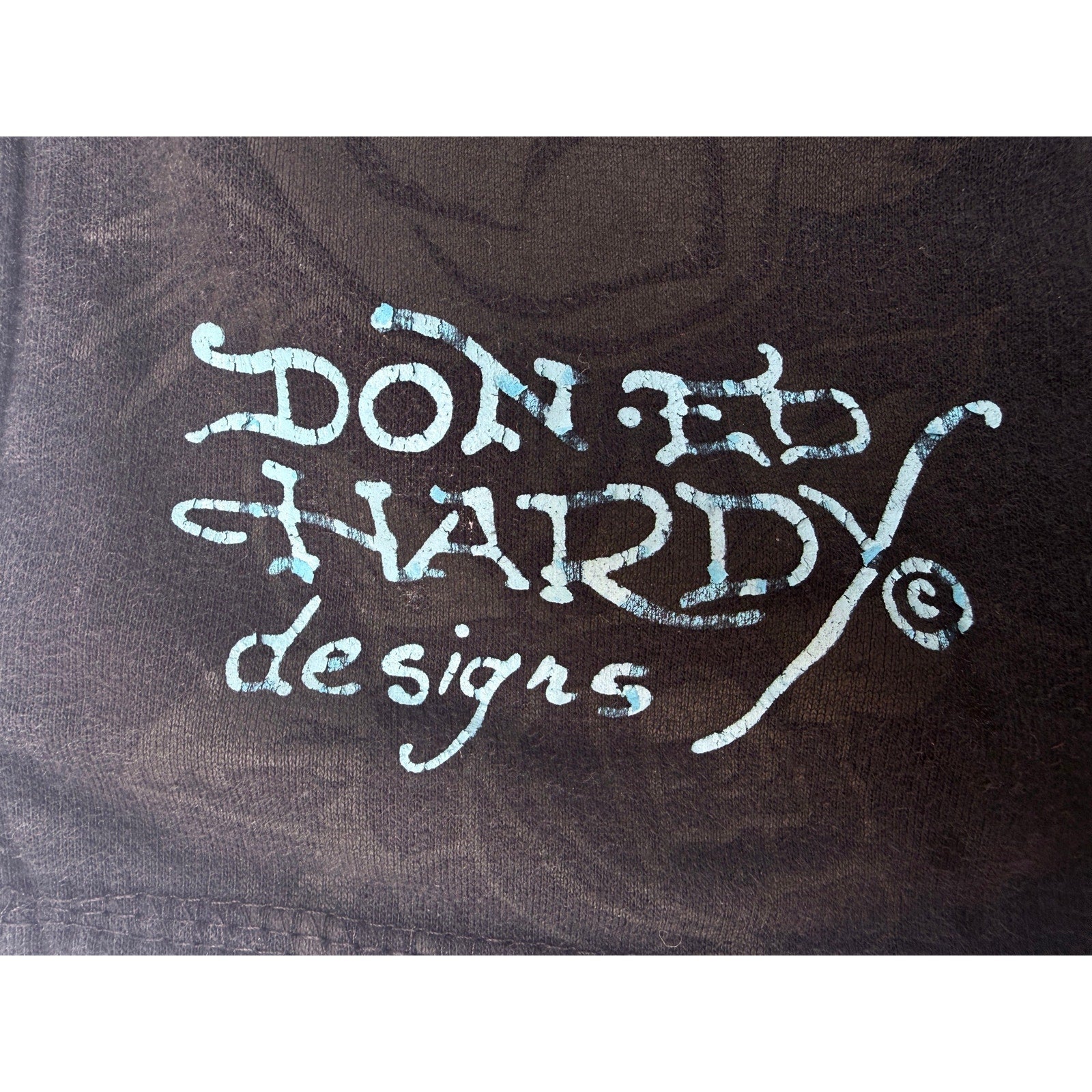 Ed Hardy Womens Shorts Large Black Graphic Floral Y2K Lounge Casual