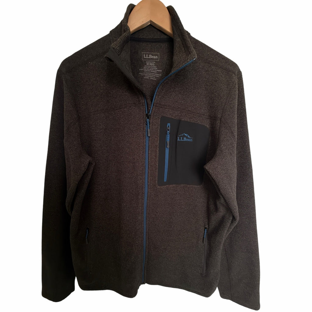 L.L.Bean Sweater Fleece Jacket Mens Medium
