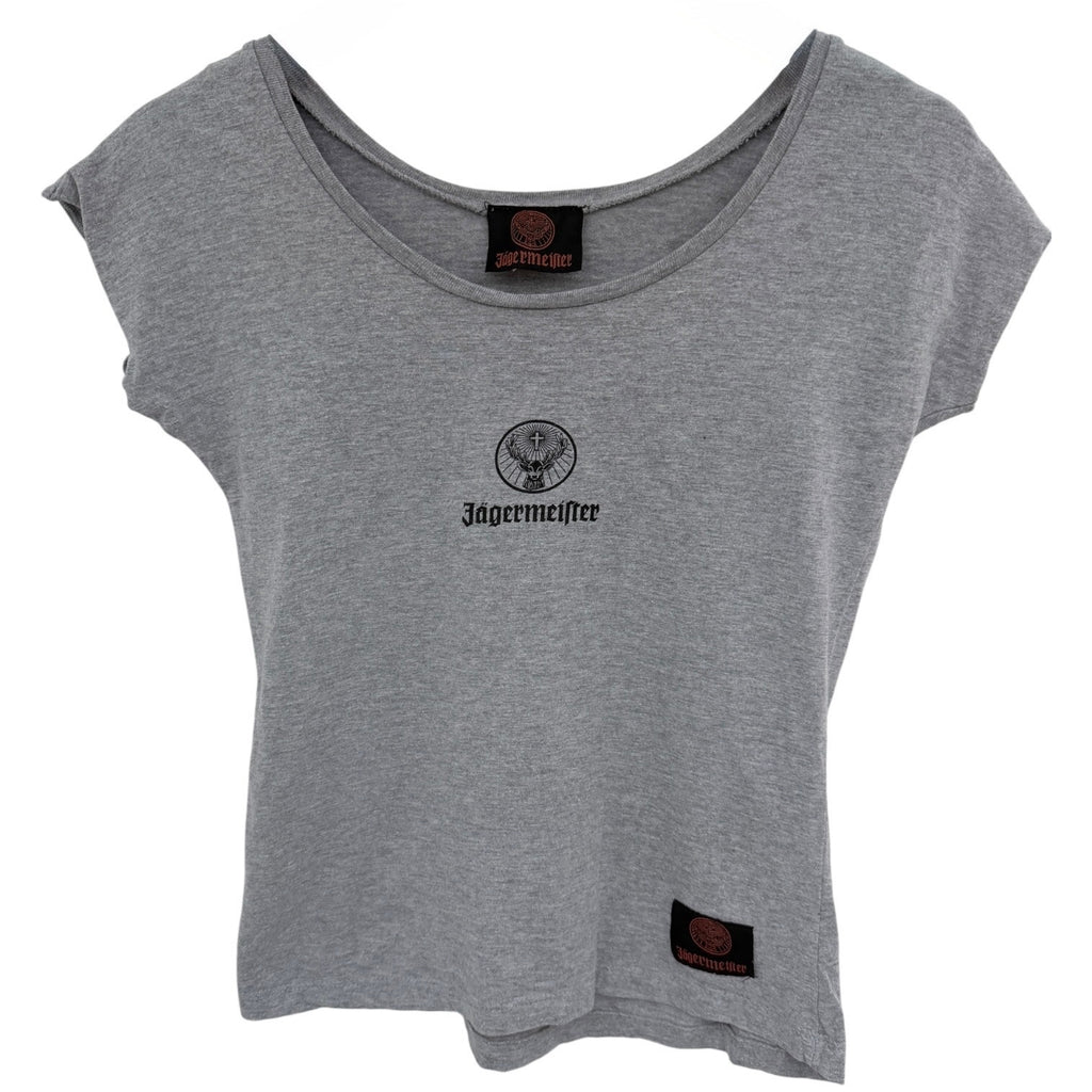 Jagermeister Graphic T Shirt Womens M L Gray Embroidered Logo Tee