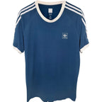 adidas Men's Blue Rugby Colorblock Raglan T-Shirt — front view