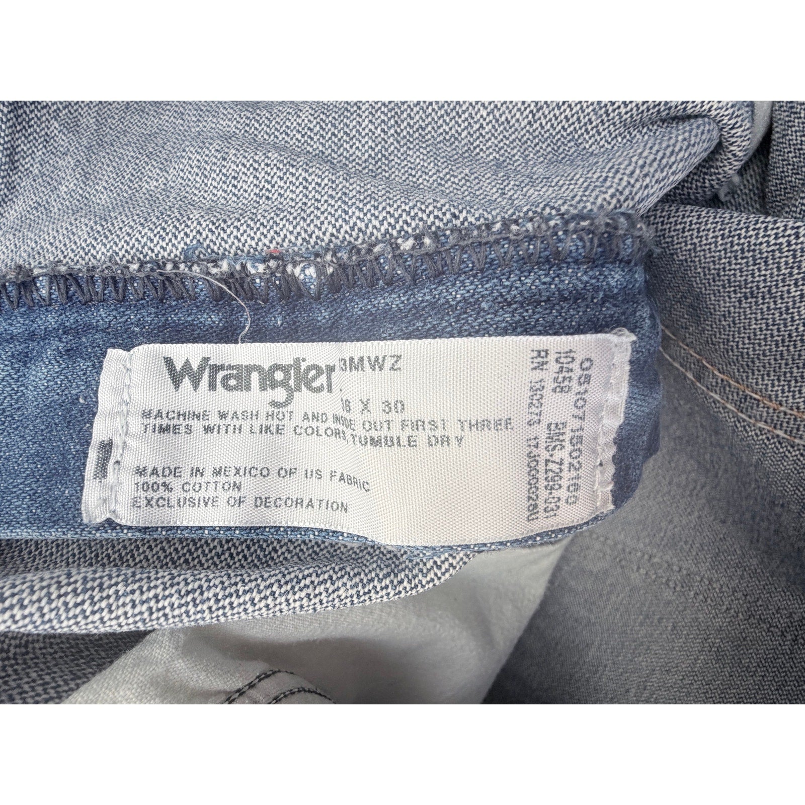 Wrangler Relaxed Fit Jeans Mens 38x30 Blue Western Denim Pants
