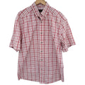 Ariat Pro Series Plaid Shirt Mens Large Red Western Short Sleeve Button Up