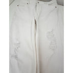 AllSaints Ash Women's White Distressed Boyfriend Jeans 31 detail image 6