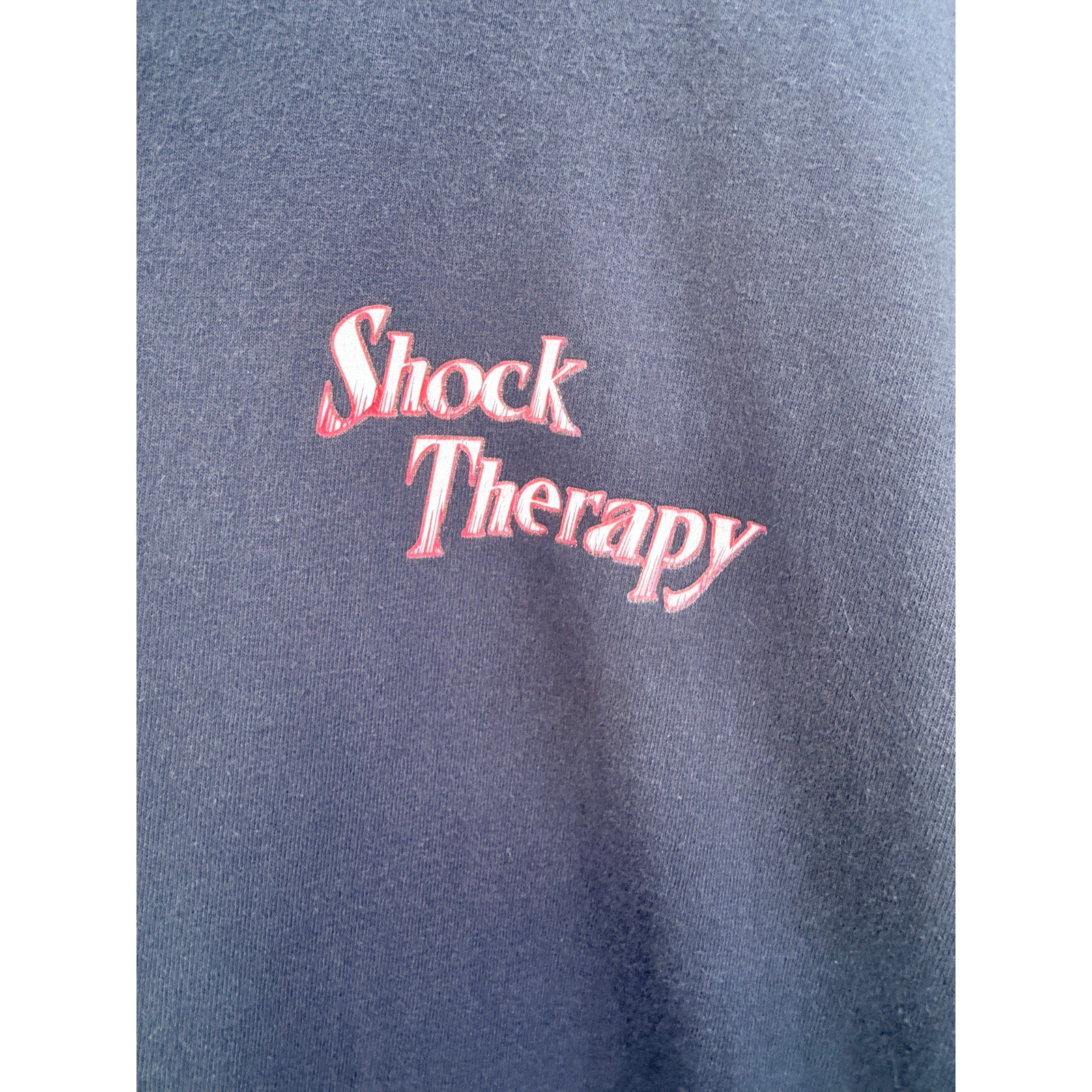 Shock Therapy Graphic T Shirt Mens XL Gray Off Road ATV Racing Graphic Tee