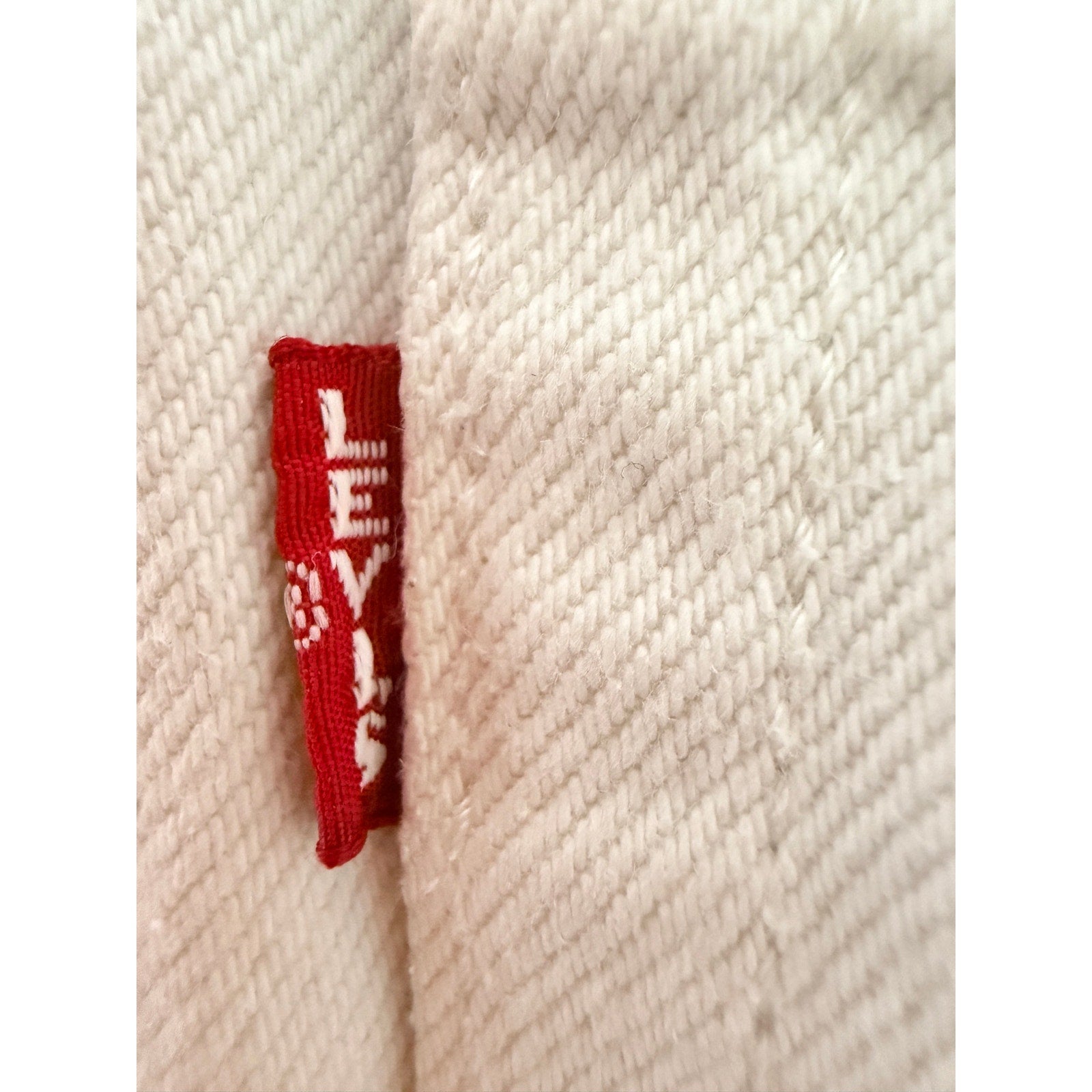 Levi's Premium 501 Shorts Womens W24 White Cutoff