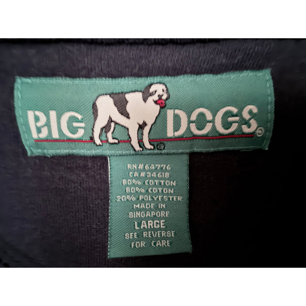 Big Dogs If You Can't Cook With The Big Dogs Sweatshirt Mens Large Navy Crewneck