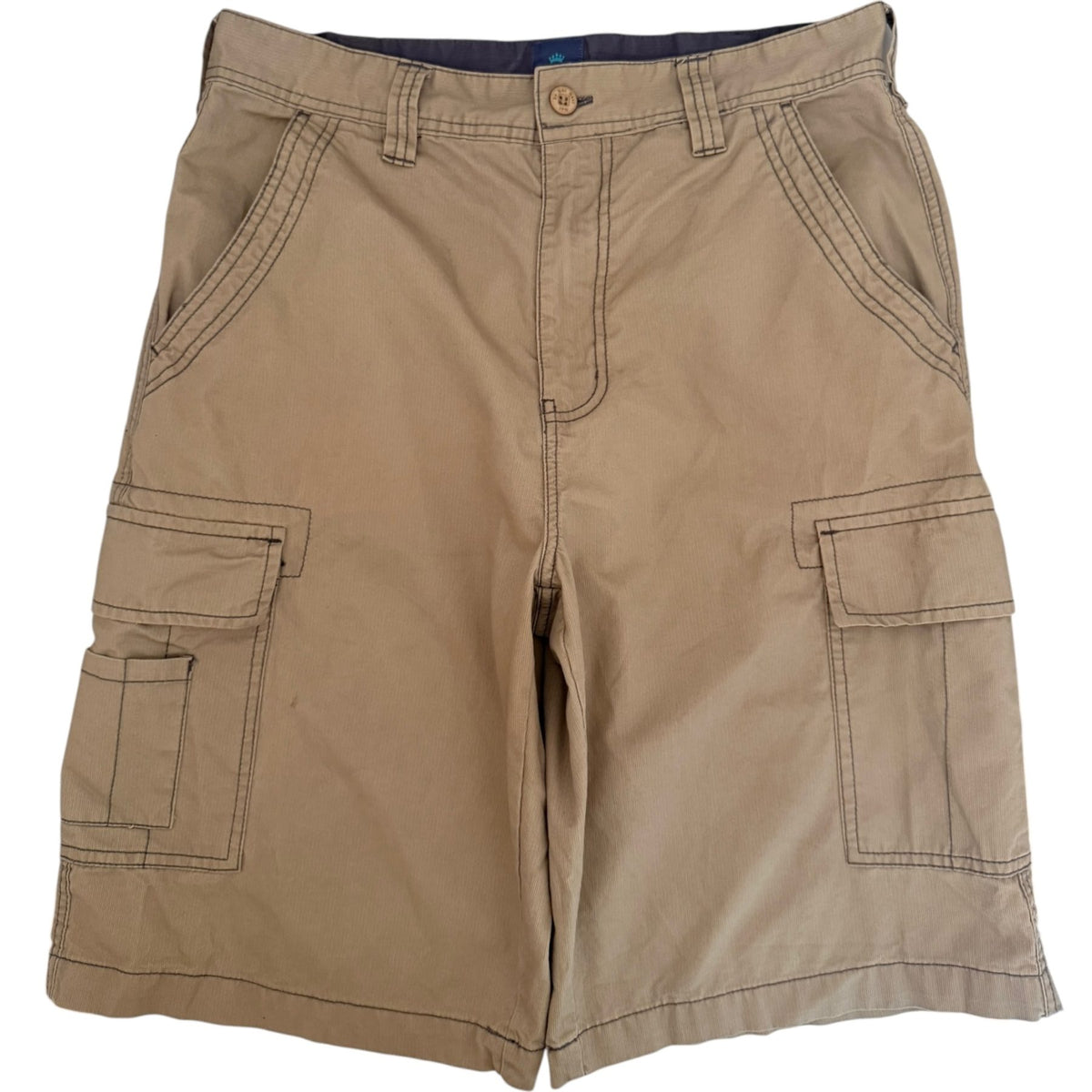 Nat Nast Men's Khaki Cargo Shorts — front view