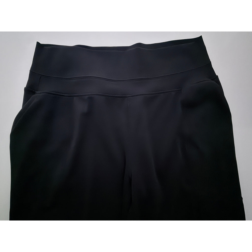 Athleta Wide Leg Cargo Pants Womens Medium Black Stretch Athleisure