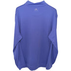Peter Millar Men's Blue Denver Broncos Quarter-Zip Half-Zip Mock Neck Sweatshirt — back view