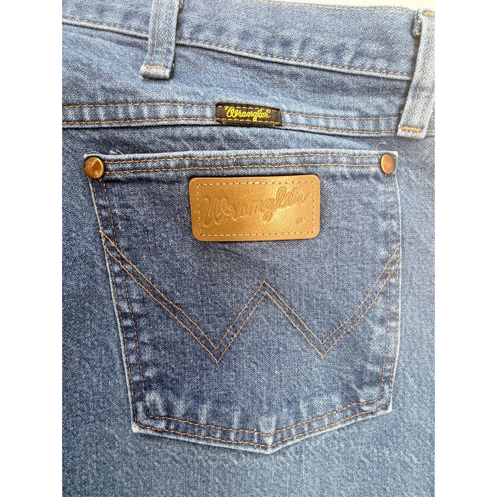 Wrangler Relaxed Fit Jeans Mens 38x30 Blue Western Denim Pants
