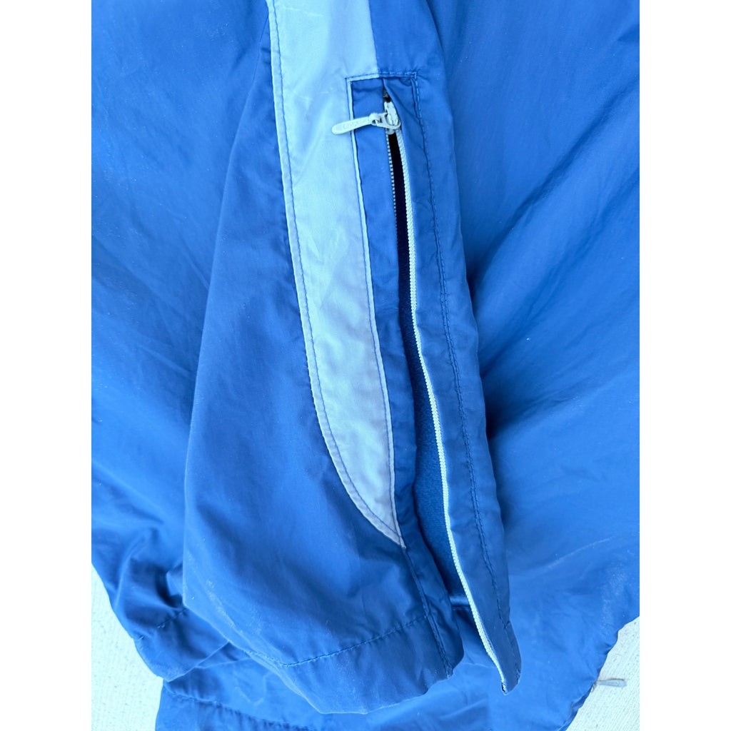 vintage 2000s Nike Track Pants Blue Youth L (14-16) Athletic Wind Pants fits a mens small