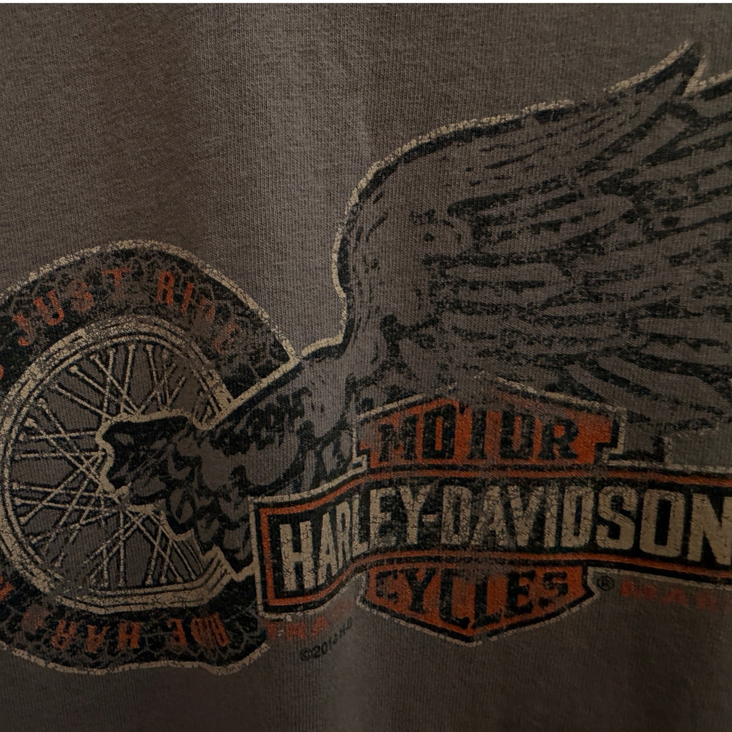 Harley-Davidson Barnett Dealer Pocket T-Shirt Brown Size XXL Fits Like XL