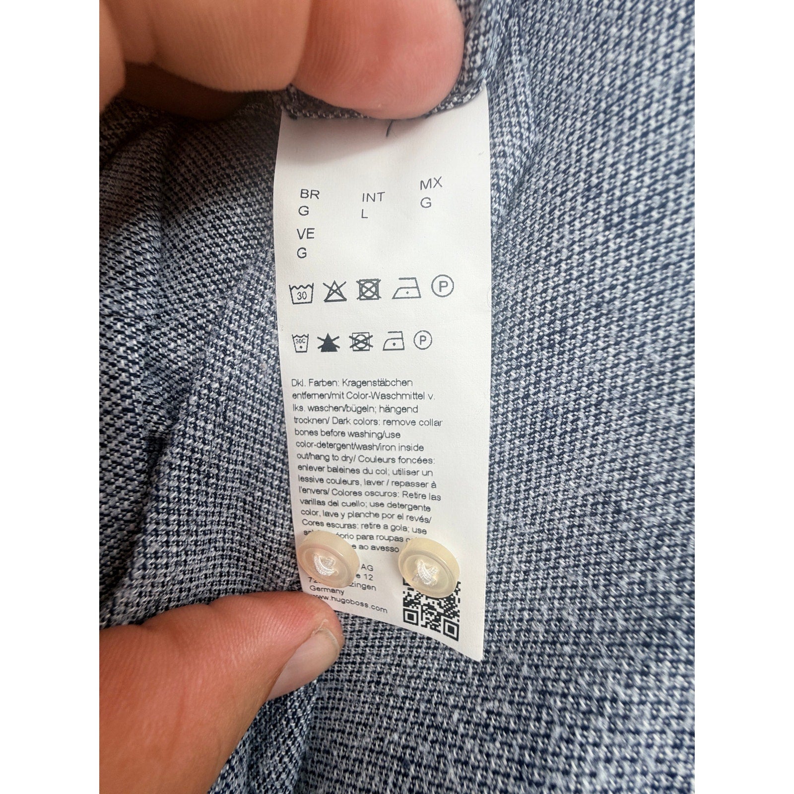 BOSS Hugo Boss Ronni_53 Slim Fit Stretch Linen Shirt Mens