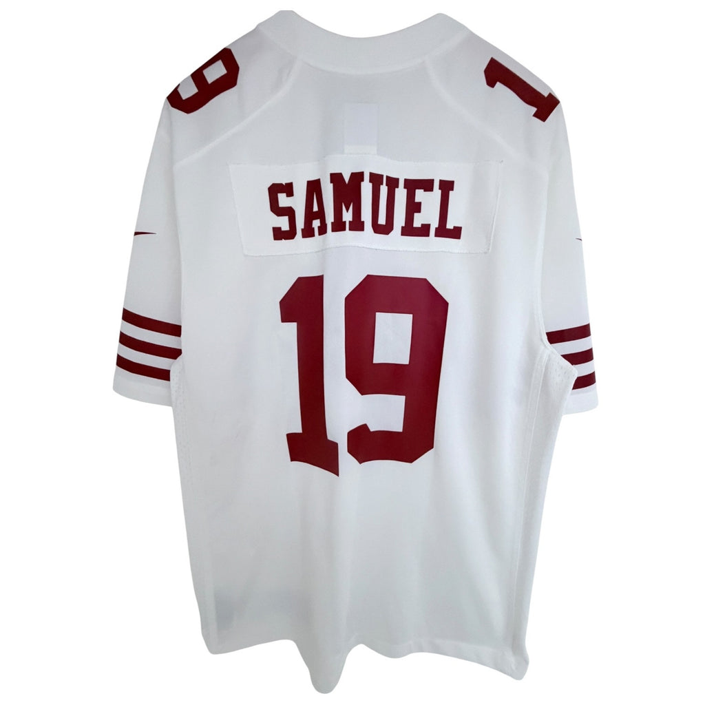 Nike San Francisco 49ers Deebo Samuel 19 NFL On Field Jersey Mens Large White