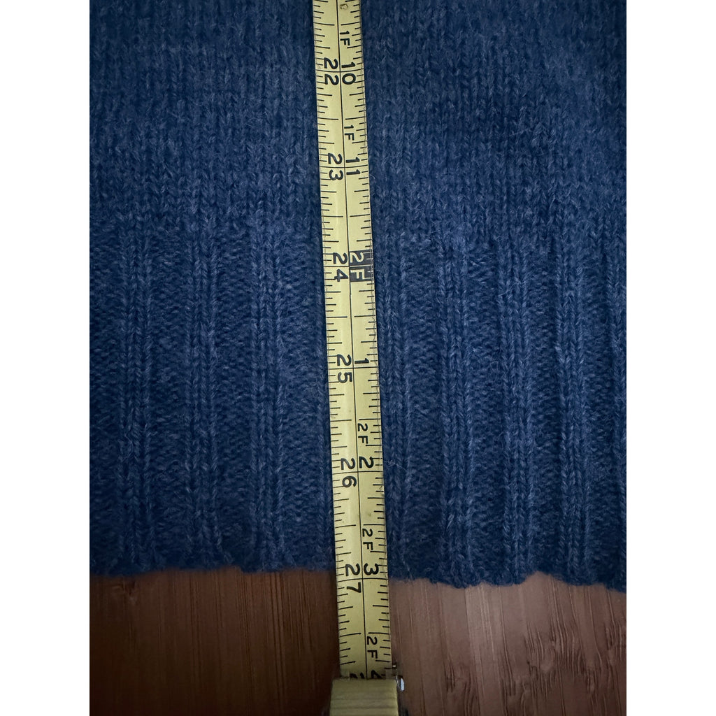 Woolrich 100% Wool Crewneck Sweater Men's Medium Blue Knit