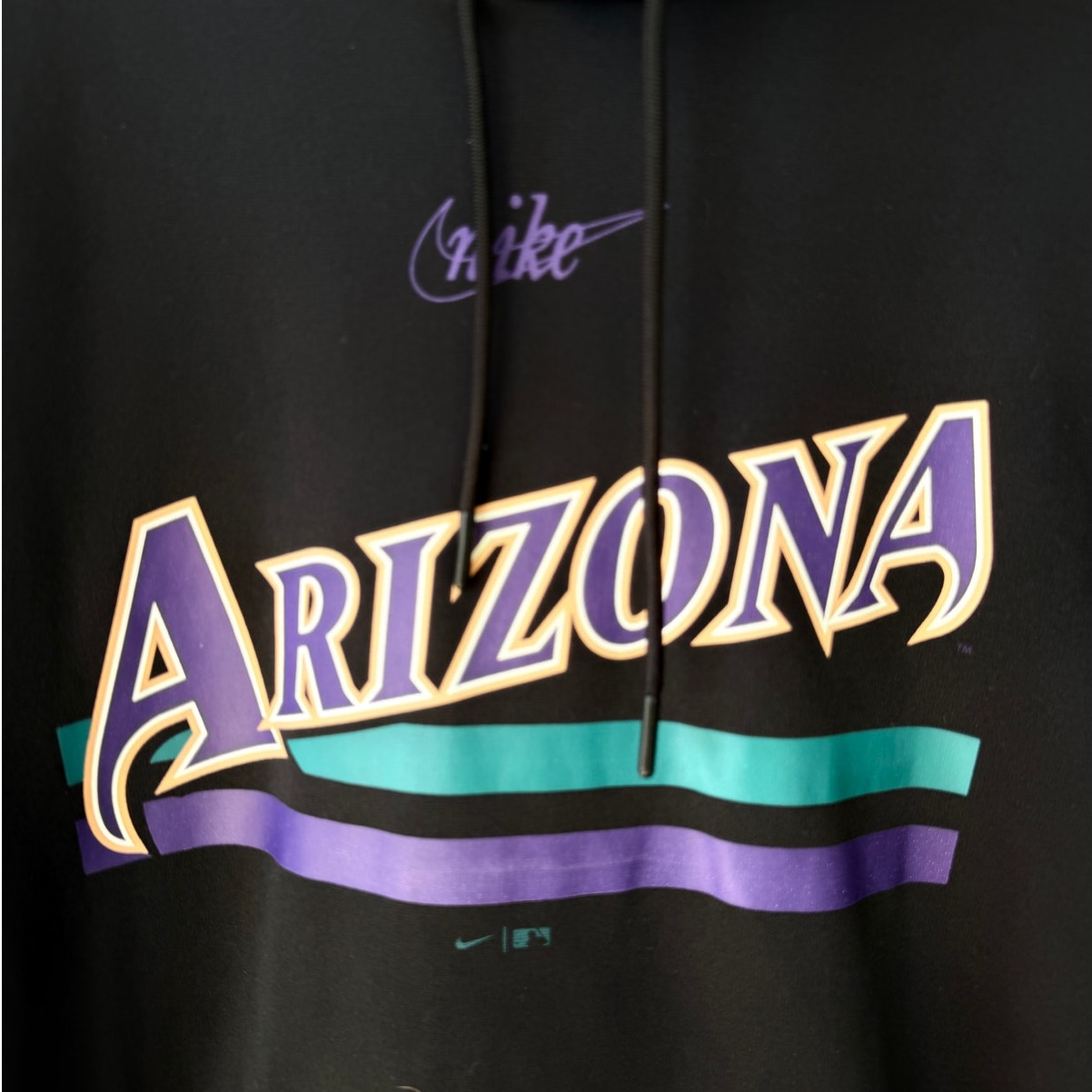 Nike Arizona Diamondbacks Hoodie Mens Medium Black Pullover MLB