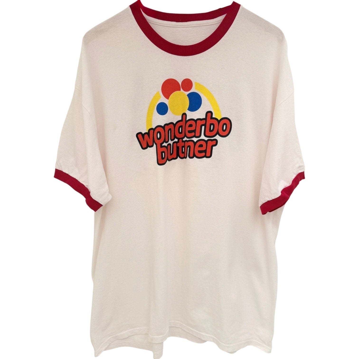 Wonderbo Butner Shake N Bake Baby Ringer T Shirt Mens XXL White Graphic Tee