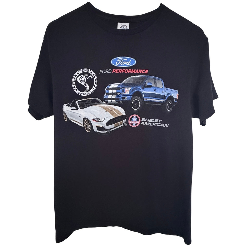 Ford Performance Shelby American Mustang F150 Graphic T Shirt Mens Medium Black