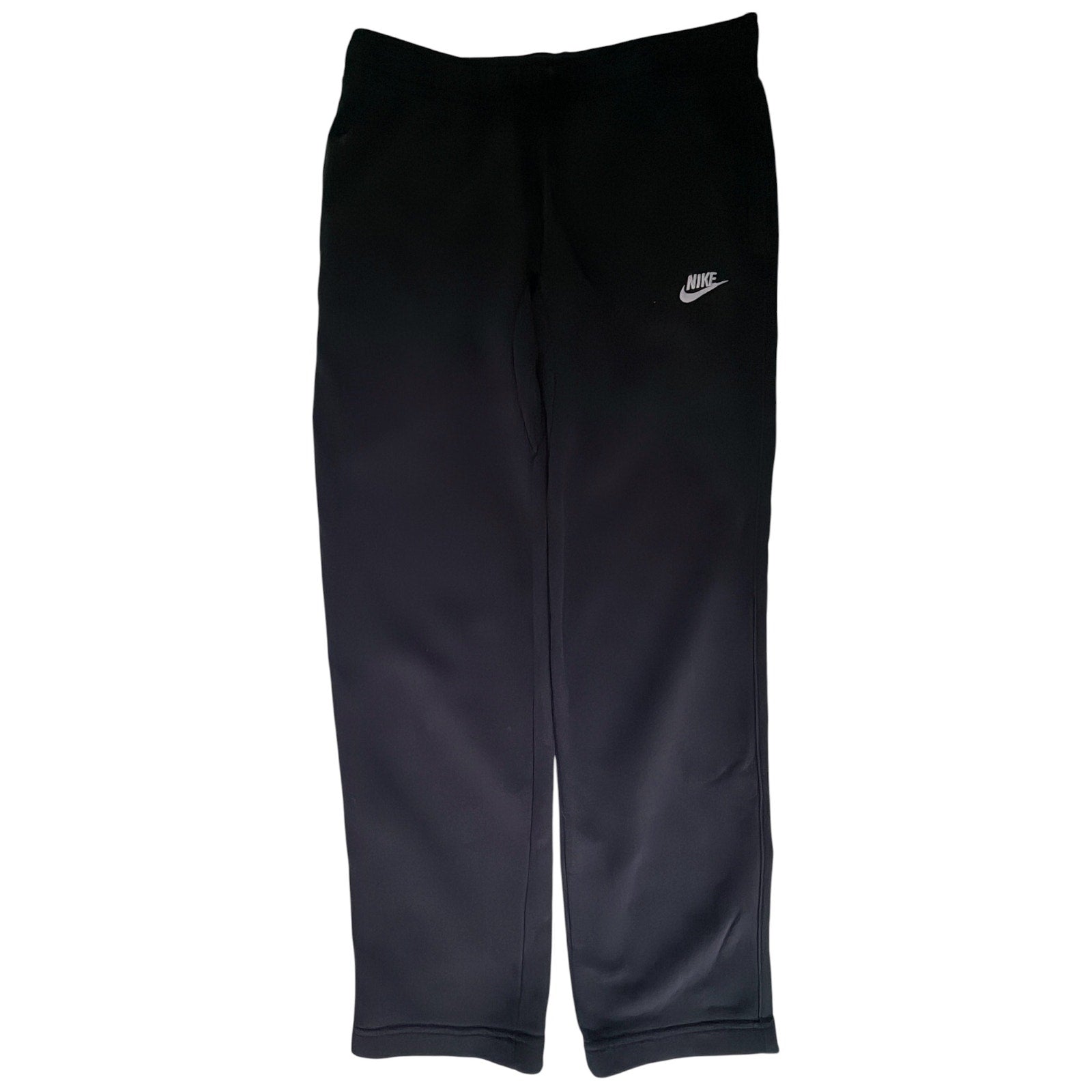 Nike Futura Logo Open Hem Fleece Sweatpants Men's Small Black