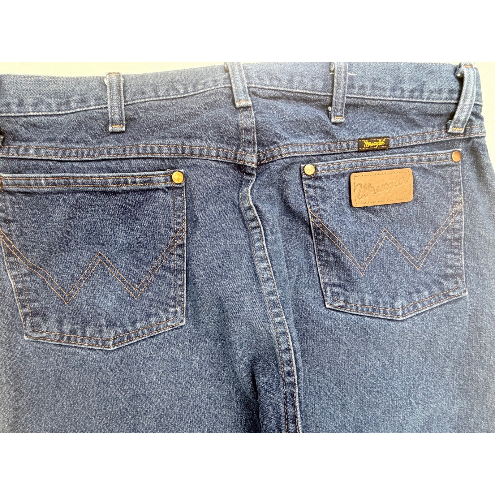 Wrangler Relaxed Fit Jeans Mens 38x30 Blue Western Denim Pants