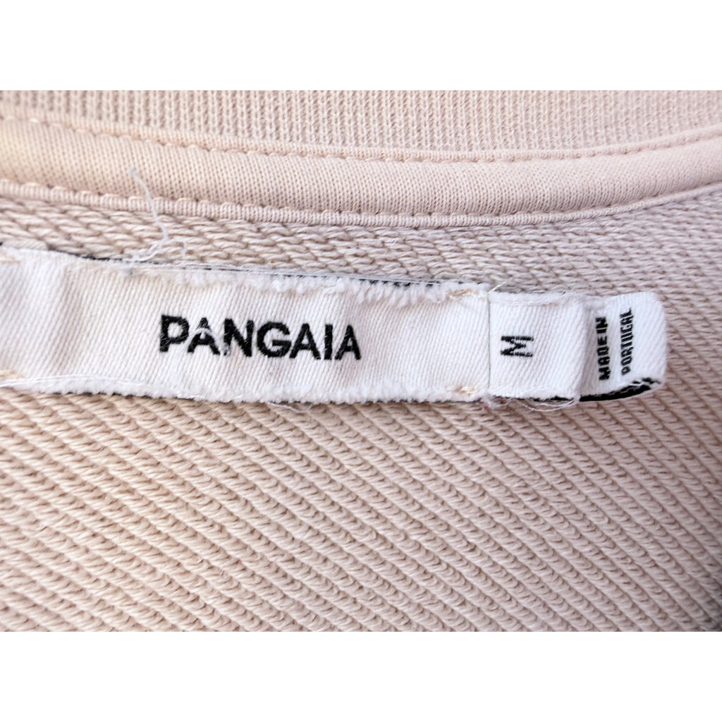 Pangaia Crewneck Sweatshirt Mens Medium Beige Minimalist Premium Heavyweight
