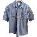 Carhartt Work Shirt Mens XL Gray Short Sleeve Button Up Utility Cotton