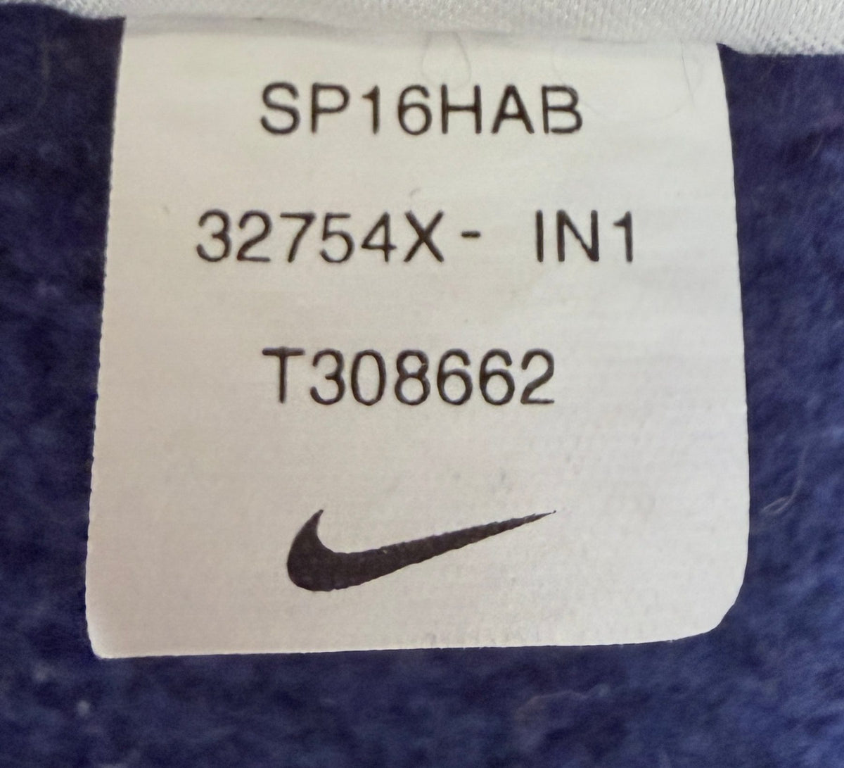 Nike Men's Navy Blue Cleveland Indians Genuine Merchandise Hoodie — view 5