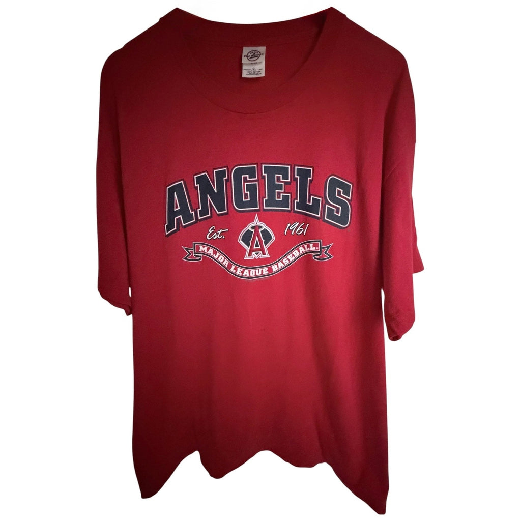 Delta Pro Weight Los Angeles Angels MLB Graphic T Shirt Mens XL Red