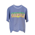 Hawaiian Island Surfboard Graphic T Shirt Mens Large Blue Vintage Style Tee