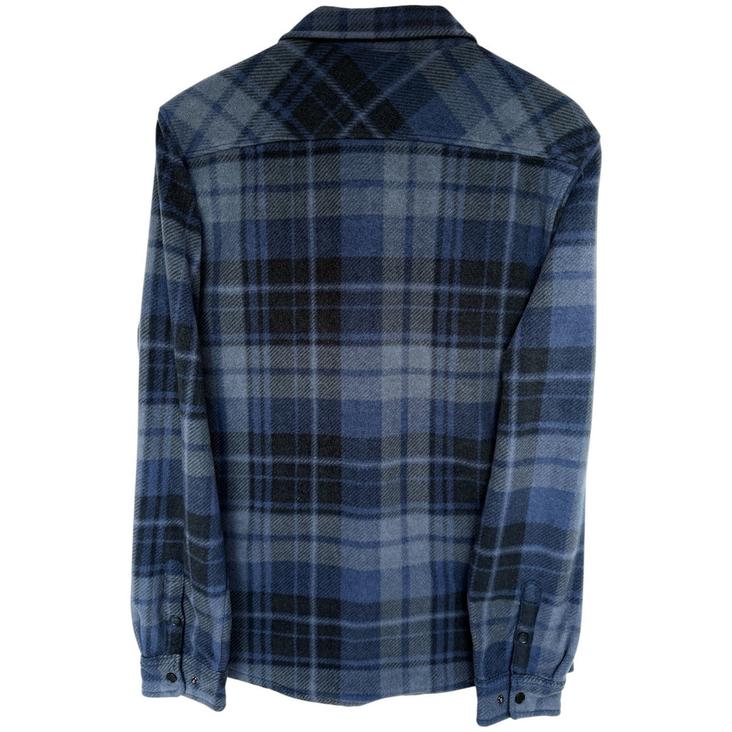 O'Neill Flannel Shirt Mens Medium Gray Black Plaid Button Up Surf Casual