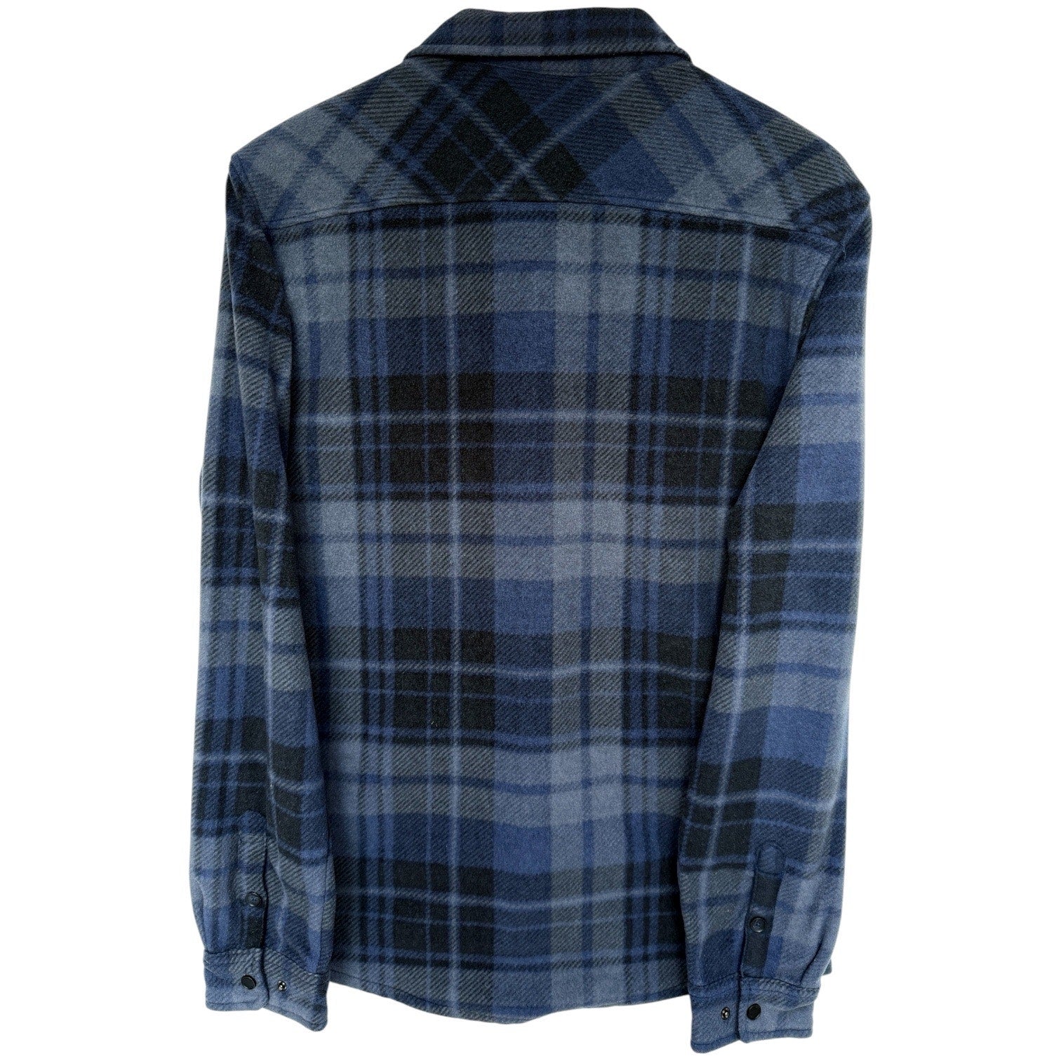 O'Neill Flannel Shirt Mens Medium Gray Black Plaid Button Up Surf Casual