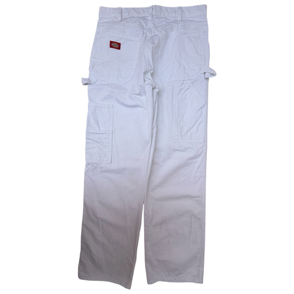Dickies Carpenter Pants Mens 32x32 White Workwear Utility Straight