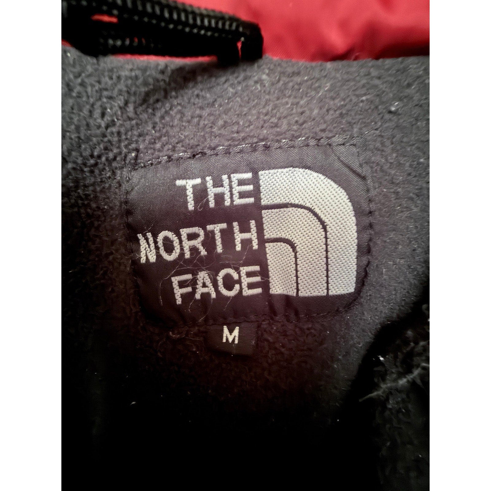 The North Face Gore-Tex Ski Jacket Boys Medium Red Black Fleece Lined Hooded