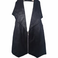 Hot Leathers Leather Vest Womens Large Black Biker