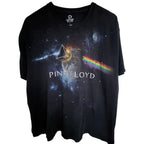 Liquid Blue Pink Floyd Dark Side Moon Graphic T Shirt Mens XL Black