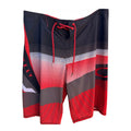 Oakley Red Black Stripe Board Shorts Size 32