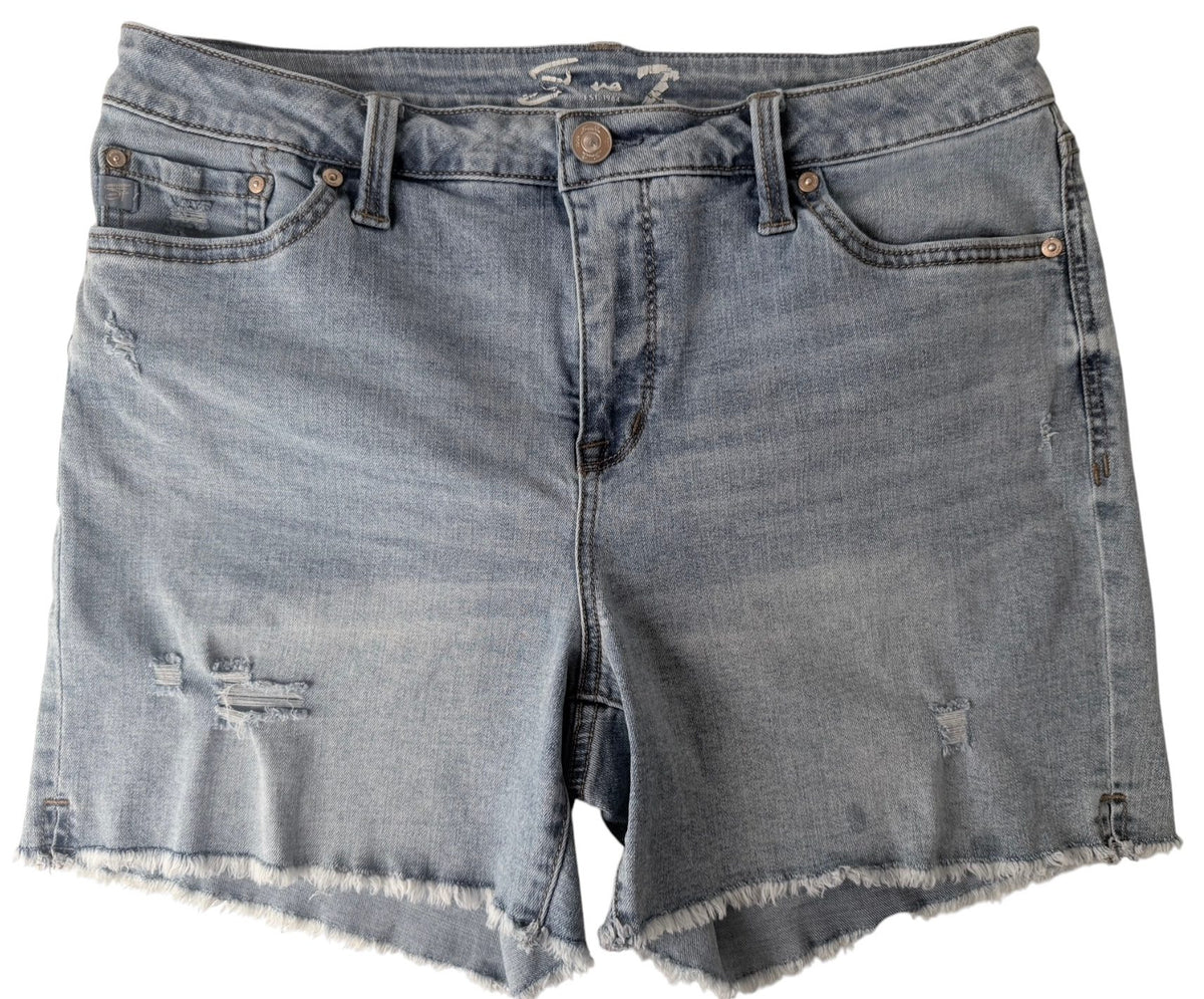 Seven7 Women's Light Blue Shorts — front view