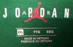 Jordan Men's Green Crewneck T-Shirt — brand label