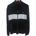 Polo Men's Navy Blue Colorblock Full-Zip Windbreaker Jacket — front view
