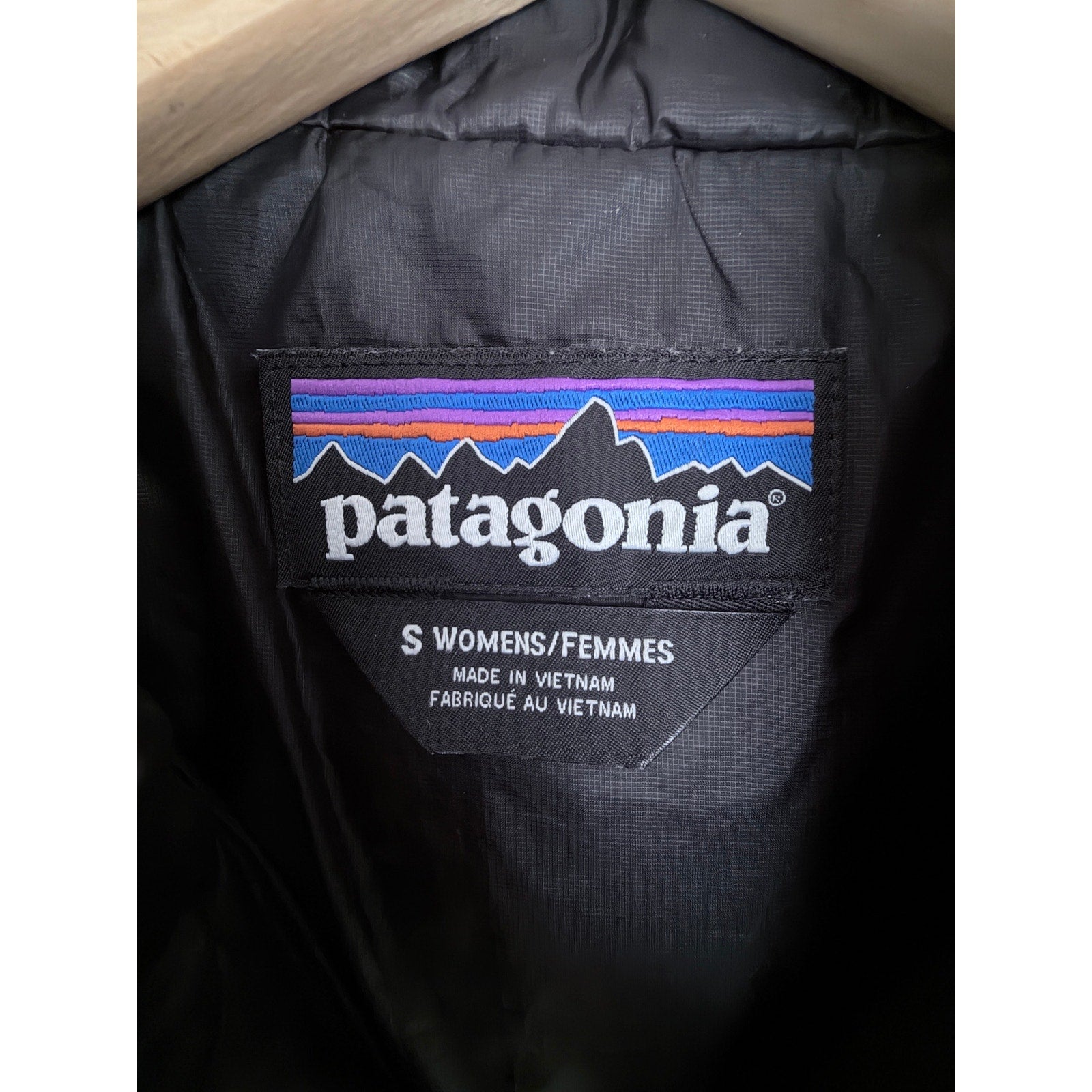 Patagonia Nano Puff Vest Womens S Black Full Zip Lightweight Insulated Outdoor