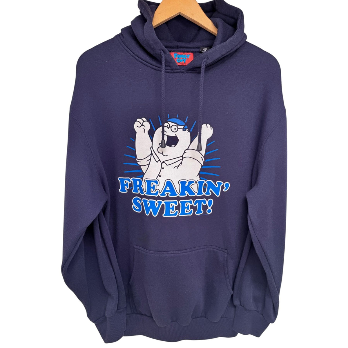 Family Guy Men's Navy Blue Family Guy Freakin' Sweet! Hoodie — front view