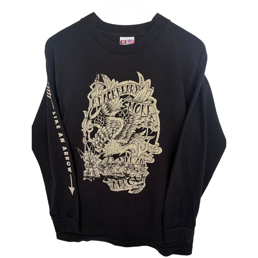 Blackberry Smoke Mens Medium Black Long Sleeve Band T Shirt Bayside USA