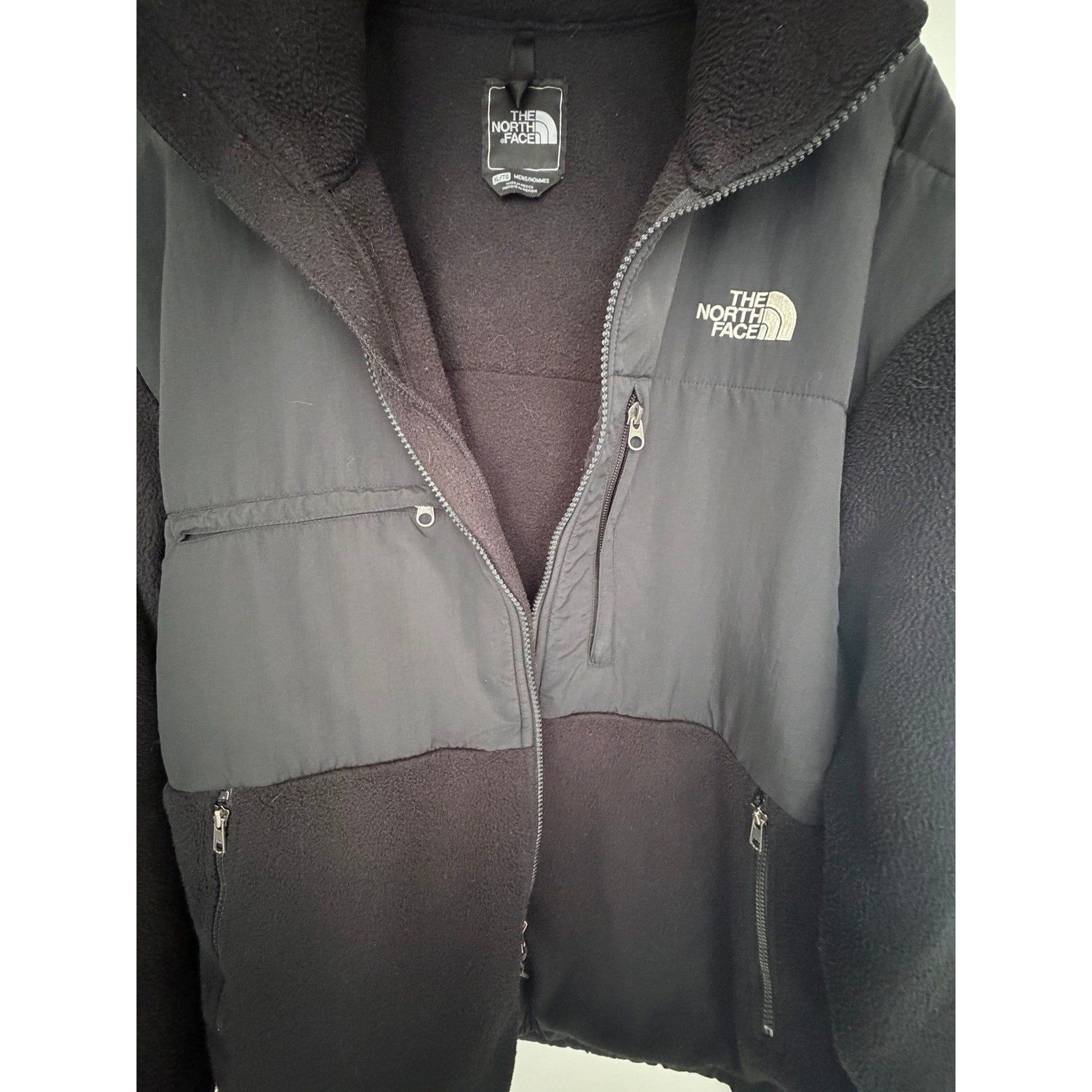 The North Face Denali Fleece Jacket Mens XL Black Full Zip Polartec Outdoor
