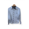 Billabong White Dress Shirts Slim Fit Button Down Shirt Mens Medium Striped